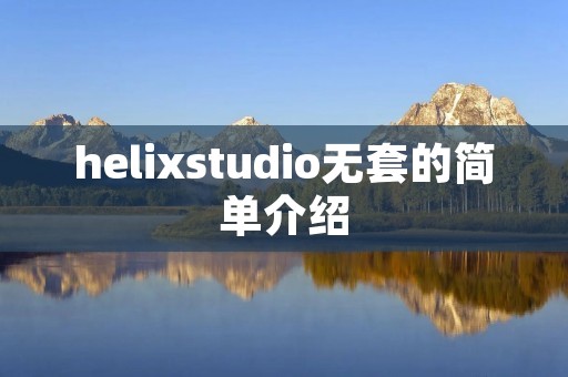 helixstudio无套的简单介绍