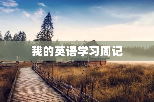 我的英语学习周记