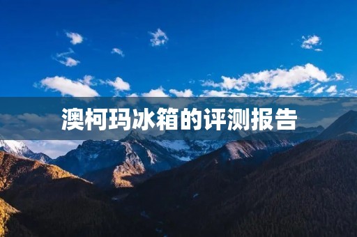 澳柯玛冰箱的评测报告 澳柯玛冰箱的评测报告
