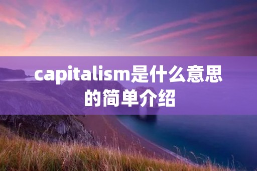 capitali**是什么意思的简单介绍 capitali**是什么意思的简单介绍