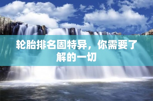 轮胎排名固特异,你需要了解的一切