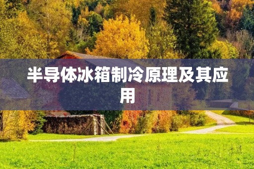 半导体冰箱制冷原理及其应用 半导体冰箱制冷原理及其应用