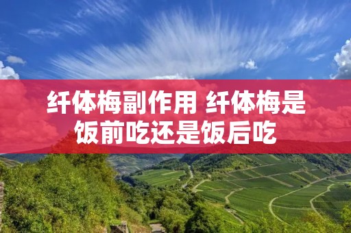 纤体梅副作用 纤体梅是饭前吃还是饭后吃 纤体梅副作用 纤体梅是饭前吃还是饭后吃