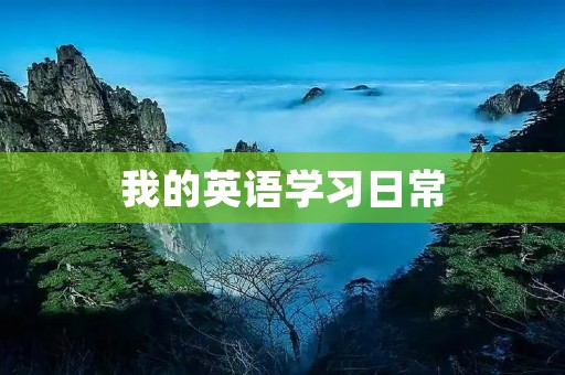 我的英语学习日常