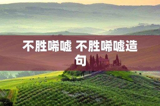 不胜唏嘘 不胜唏嘘造句