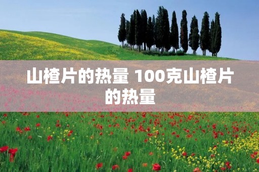 山楂片的热量 100克山楂片的热量