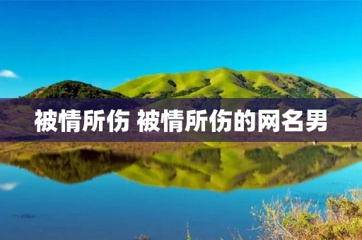 被情所伤 被情所伤的网名男 被情所伤 被情所伤的网名男