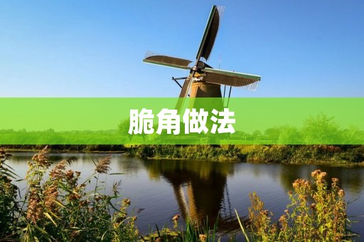 脆角做法:让你轻松做出酥脆美味的脆角 脆角做法:让你轻松做出酥脆美味的脆角