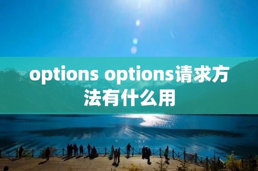 options options请求方法有什么用 options options请求方法有什么用