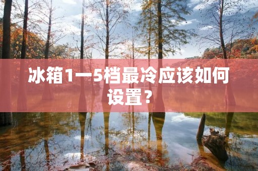冰箱1一5档最冷应该如何设置? 冰箱1一5档最冷应该如何设置?