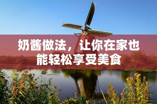 奶酱做法,让你在家也能轻松享受美食 奶酱做法,让你在家也能轻松享受美食