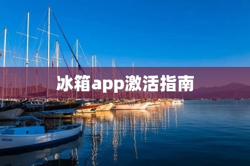 冰箱app激活指南：轻松解决你的问题