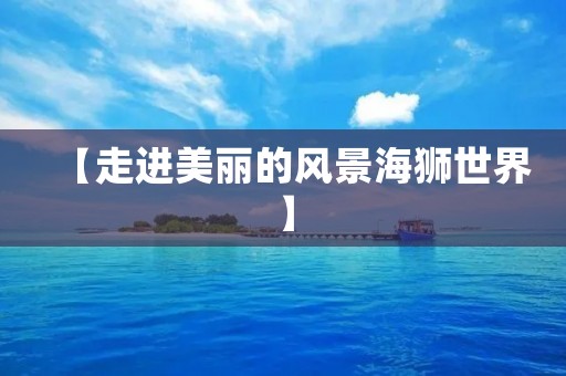 【走进美丽的风景海狮世界】 【走进美丽的风景海狮世界】