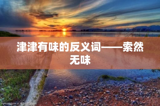 津津有味的反义词——索然无味