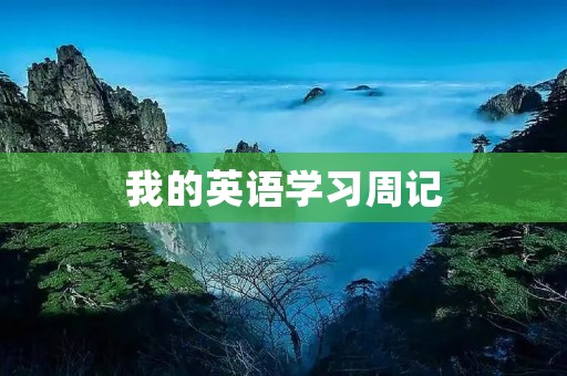 我的英语学习周记 我的英语学习周记
