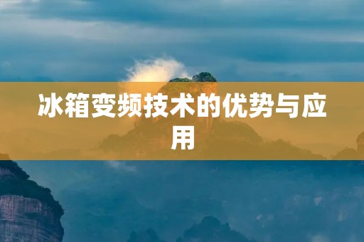 冰箱变频技术的优势与应用