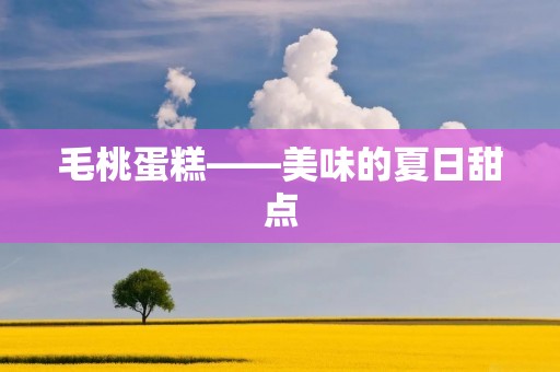 毛桃蛋糕——美味的夏日甜点 毛桃蛋糕——美味的夏日甜点