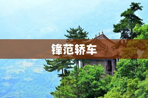锋范轿车:打造精致小车的品牌 锋范轿车:打造精致小车的品牌