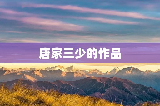 唐家三少的作品：神级龙卫