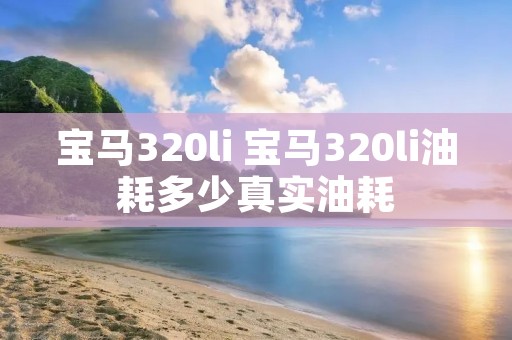 宝马320li 宝马320li油耗多少真实油耗 宝马320li 宝马320li油耗多少真实油耗