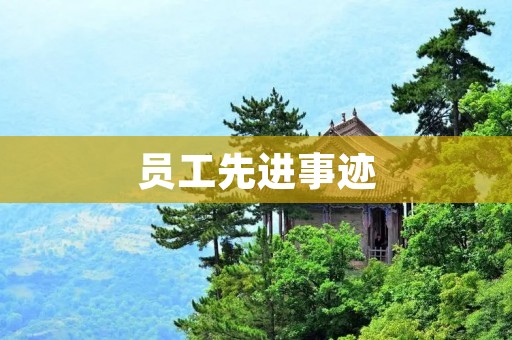 员工先进事迹:为公司开创新局面