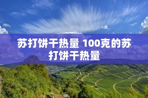 苏打饼干热量 100克的苏打饼干热量