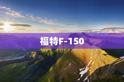 福特F-150:美国最畅销的皮卡 福特F-150:美国最畅销的皮卡