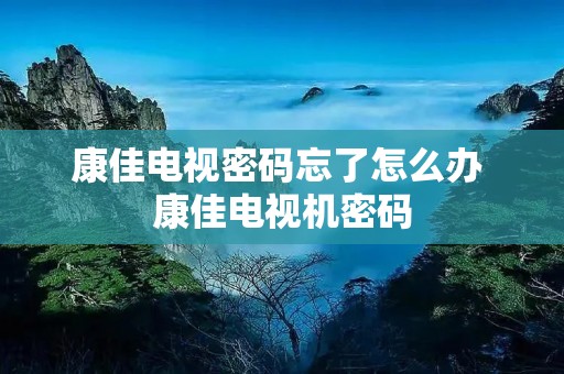 康佳电视密码忘了怎么办 康佳电视机密码