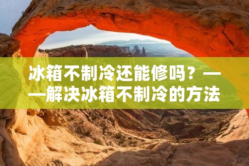冰箱不制冷还能修吗?——解决冰箱不制冷的方法 冰箱不制冷还能修吗?——解决冰箱不制冷的方法