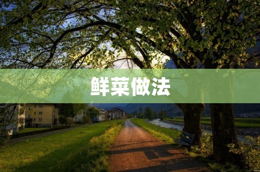 鲜菜做法：让你的餐桌多姿多彩