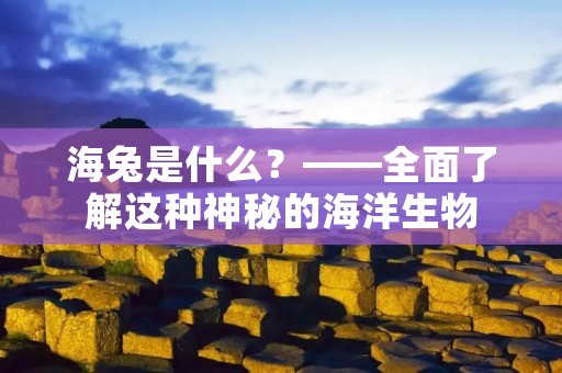 海兔是什么?——全面了解这种神秘的海洋生物 海兔是什么?——全面了解这种神秘的海洋生物