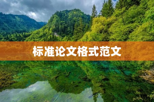 标准论文格式范文