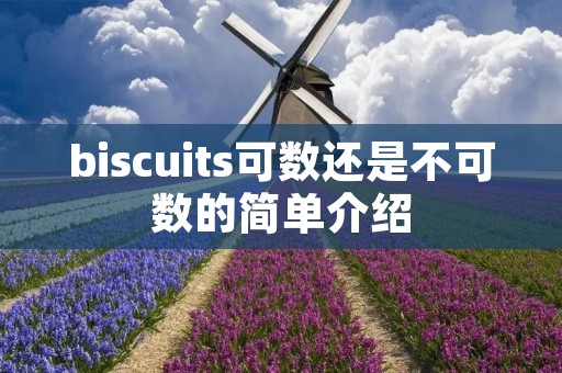 biscuits可数还是不可数的简单介绍