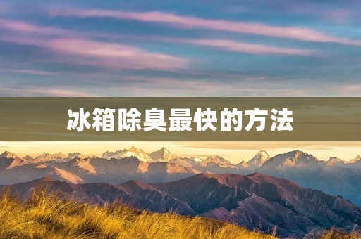 冰箱除臭最快的方法:让你的食品存储更加健康 冰箱除臭最快的方法:让你的食品存储更加健康