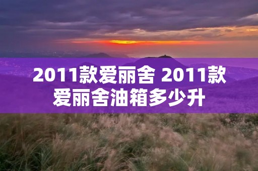 2011款爱丽舍 2011款爱丽舍油箱多少升 2011款爱丽舍 2011款爱丽舍油箱多少升