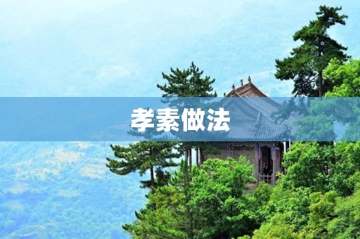 孝素做法：传承中华文化的美食佳肴