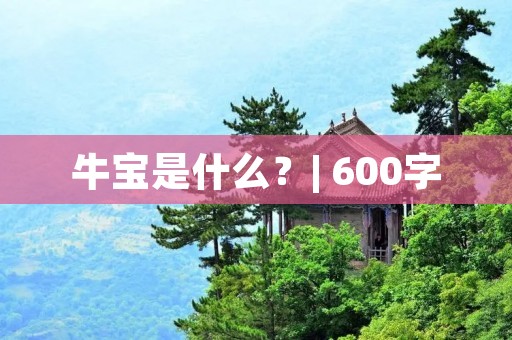 牛宝是什么?| 600字 牛宝是什么?| 600字