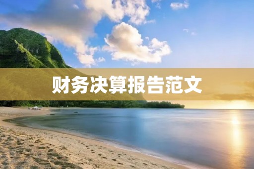 财务决算报告范文:探究A公司的财务状况