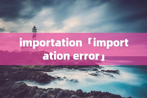 importation「importation error」 importation「importation error」
