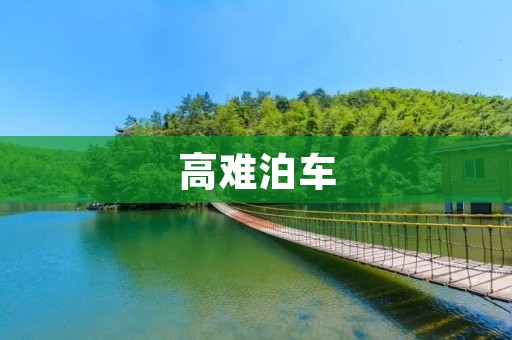 高难泊车：如何应对停车难题？