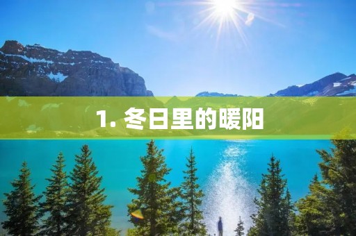 1. 冬日里的暖阳 1. 冬日里的暖阳