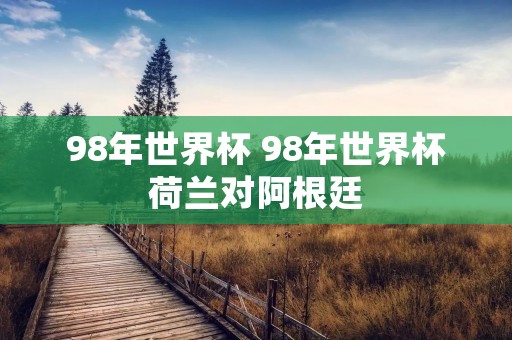 98年世界杯 98年世界杯荷兰对阿根廷