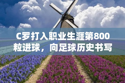 C罗打入职业生涯第800粒进球，向足球历史书写新篇章