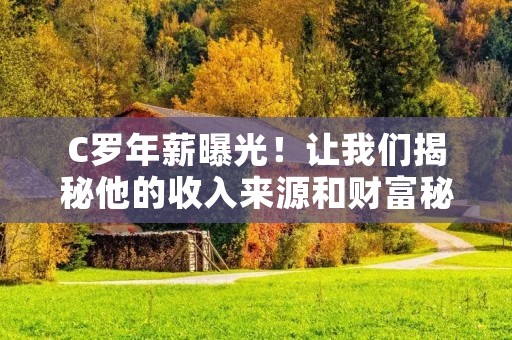 C罗年薪曝光!让我们揭秘他的收入来源和财富秘密 C罗年薪曝光!让我们揭秘他的收入来源和财富秘密
