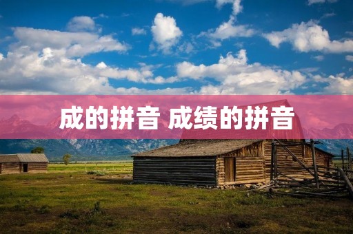 成的拼音 成绩的拼音