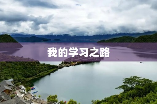我的学习之路 我的学习之路