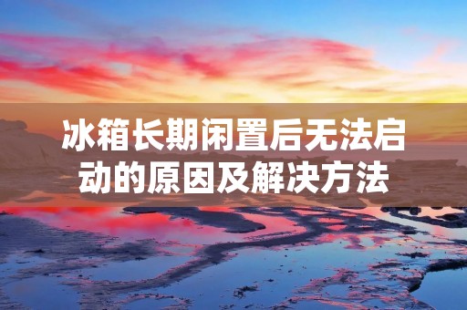 冰箱长期闲置后无法启动的原因及解决方法
