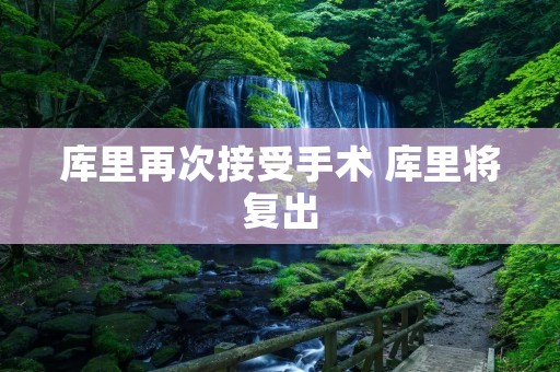 库里再次接受手术 库里将复出