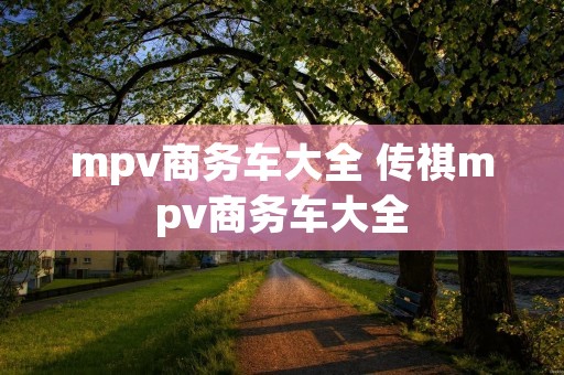 mpv商务车大全 传祺mpv商务车大全 mpv商务车大全 传祺mpv商务车大全