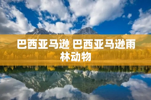 巴西亚马逊 巴西亚马逊雨林动物 巴西亚马逊 巴西亚马逊雨林动物